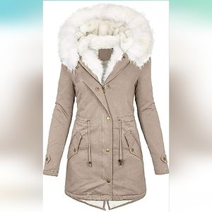 Women's Hooded Coats Winter Warm Fleece Lined Long Thicken Parka Jackets…